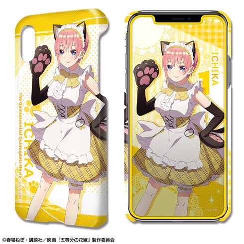 『映画 五等分の花嫁』デザジャケット iPhone X/XS ケース&保護シート デザイン01 (中野一花)【描き下ろし】